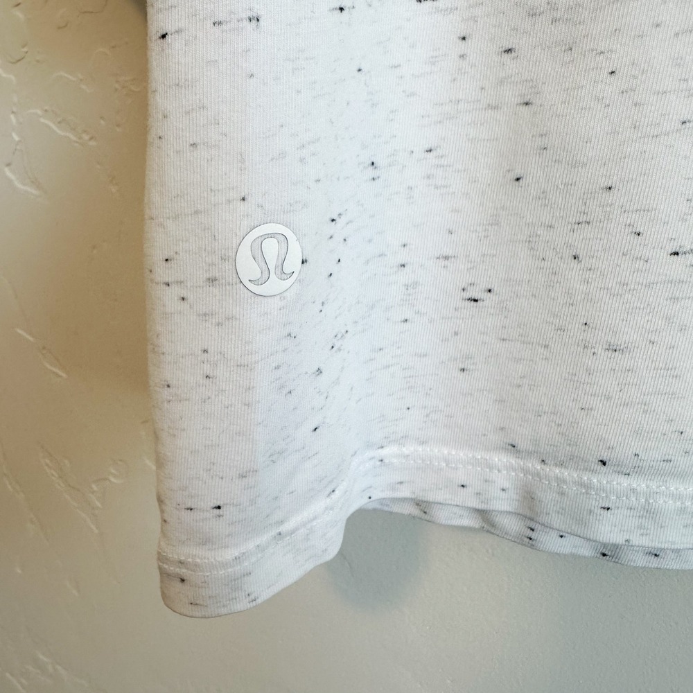 Lululemon | LA 3/4 Oversized Sleeve Crewneck Shirt in Confetti Black White - Picture 5 of 5